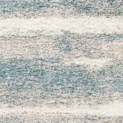 Kirklands Home Blue Abstract Soft Lines Area Rug, 5x8