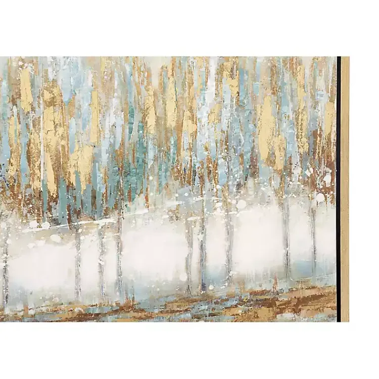 Kirklands Home Blue Abstract Trees Framed Canvas Art Print Best