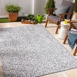 Kirklands Home Blue Amur Outdoor Rug, 6x9 Online