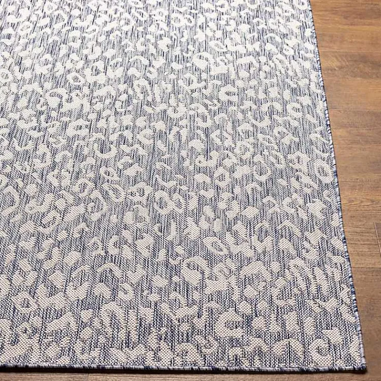 Kirklands Home Blue Amur Outdoor Rug, 9x12 Clearance