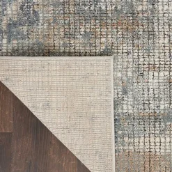 Kirklands Home Blue and Beige Tally Textured Area Rug, 3x5 Clearance
