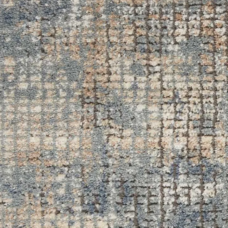 Kirklands Home Blue and Beige Tally Textured Area Rug, 3x5 Clearance