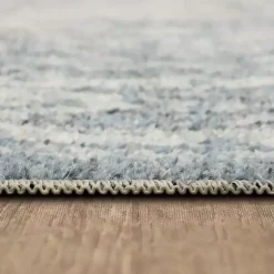 Kirklands Home Blue and Cream Blackwell Runner, 2x8 Best