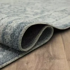 Kirklands Home Blue and Cream Blackwell Runner, 2x10 Hot