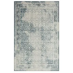 Kirklands Home Blue and Cream Blackwell Area Rug, 6x9 Discount