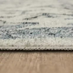 Kirklands Home Blue and Cream Granary Area Rug, 6x9 Outlet