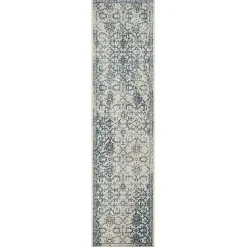 Kirklands Home Blue and Cream Granary Runner, 2x8 Sale