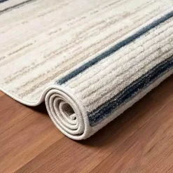 Kirklands Home Blue and Gray Contemporary Geo Area Rug, 7x9 Hot