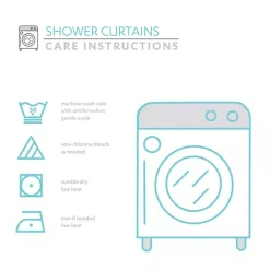 Kirklands Home and Gray Weeping Flower Shower Curtain Blue Sale