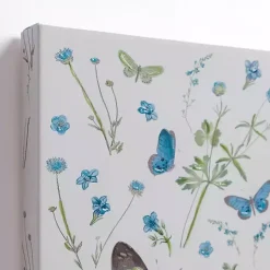 Kirklands Home Blue and Green Butterflies Canvas Prints, Set of 2 Discount