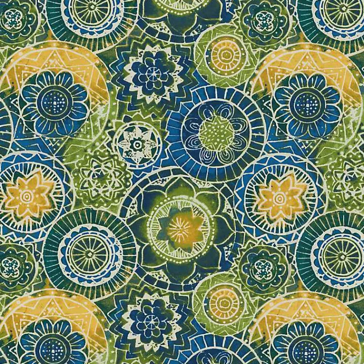 Kirklands Home Blue and Green Lagoon Outdoor Chair Cushion Sale