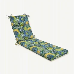 Kirklands Home Blue and Green Lagoon Outdoor Chaise Cushion Sale