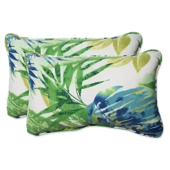 Kirklands Home Blue and Green Soleil Accent Pillows, Set of 2 New