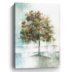 Kirklands Home Blue and Green Solo Tree Giclee Canvas Art Print Sale