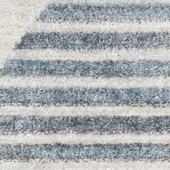Kirklands Home Blue and Ivory Half Moon Washable Area Rug, 5x7 Sale