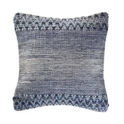 Pillows>Kirklands Home and Ivory Textured Wavy Accent Pillow Blue