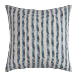 Pillows>Kirklands Home and Natural Ticking Stripe Pillow Blue