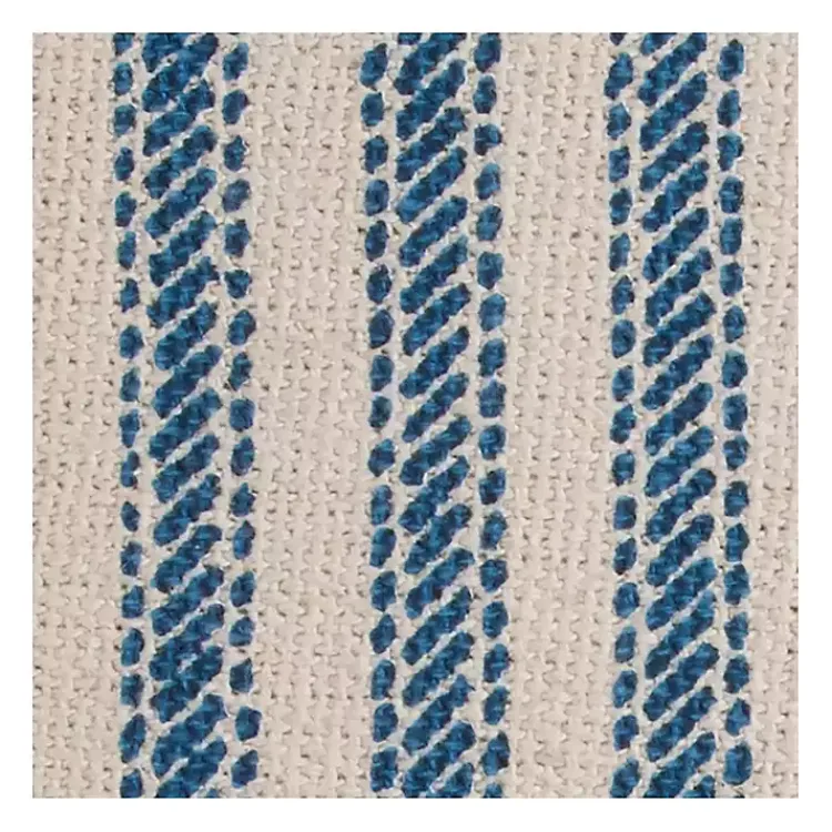 Pillows>Kirklands Home and Natural Ticking Stripe Pillow Blue