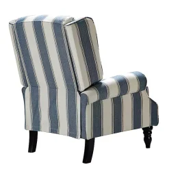 Kirklands Home Blue and Tan Stripe Traditional Recliner Hot