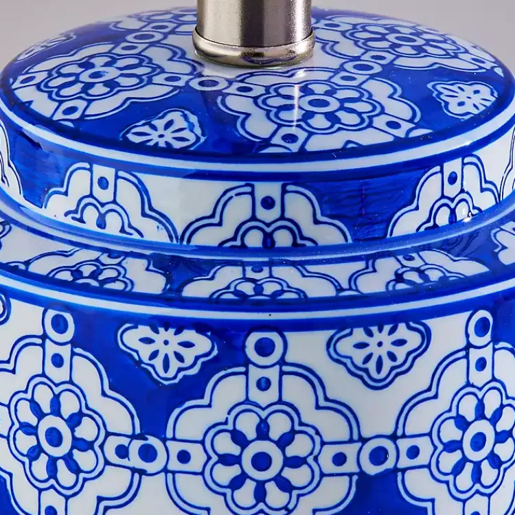 Kirklands Home Blue and Ceramic Table Lamps, Set of 2 White Best