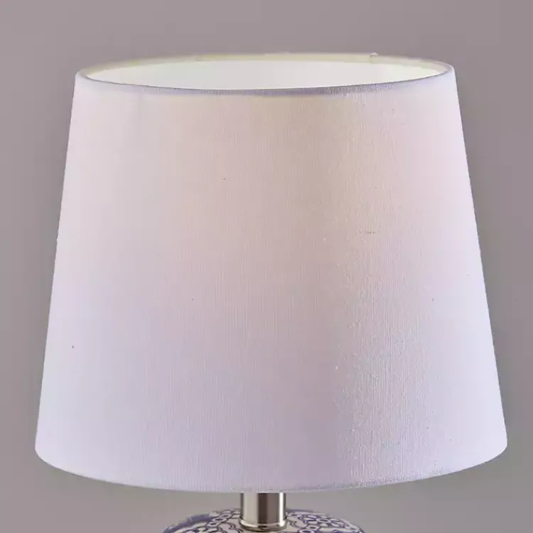 Kirklands Home Blue and Ceramic Table Lamps, Set of 2 White Best