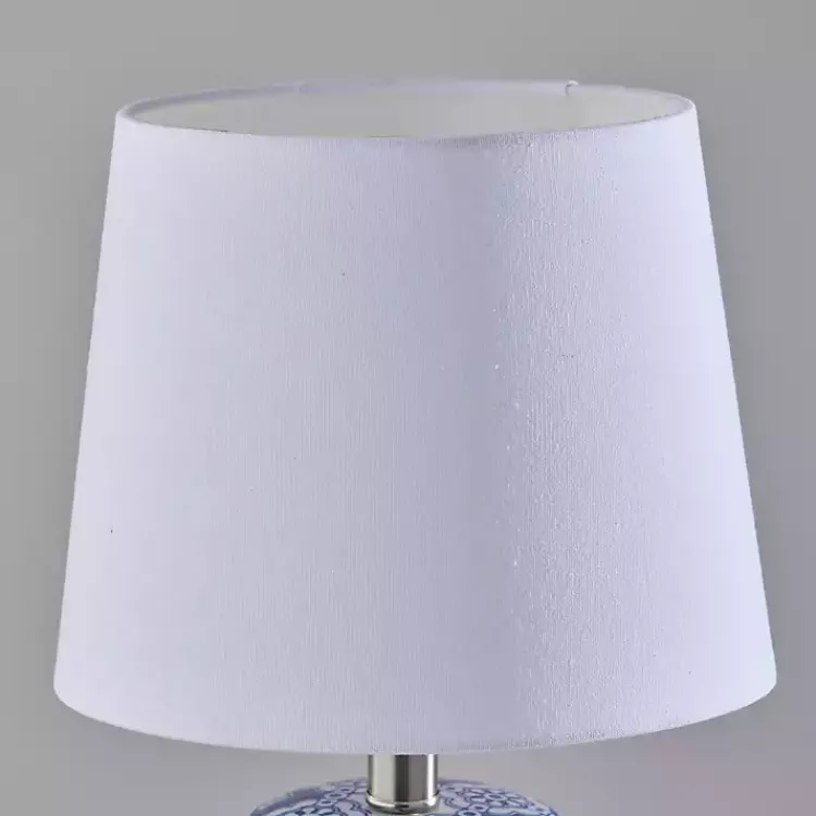 Kirklands Home Blue and Ceramic Table Lamps, Set of 2 White Best