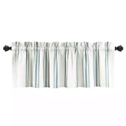 Kirklands Home Blue and White Farmhouse Stripe Valance Sale
