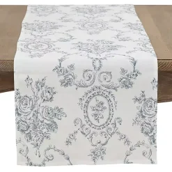 Kirklands Home Blue and White Floral Table Runner, 108 in. Online