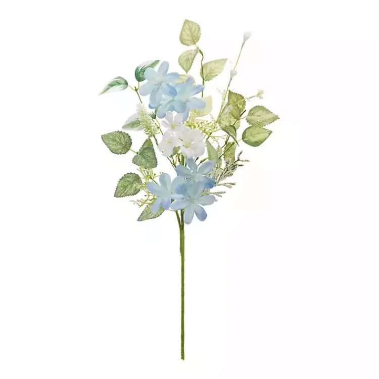 Stems & Bouquets>Kirklands Home Blue and White Mixed Blossom Sprays, Set of 6