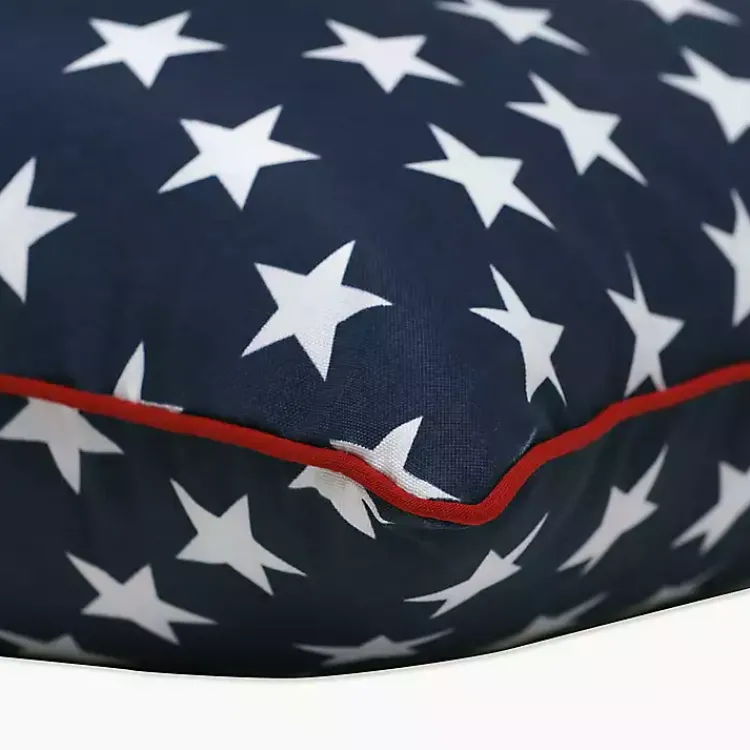 Kirklands Home Blue and White Stars Outdoor Pillows, Set of 2 Clearance