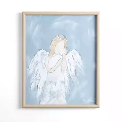 Kirklands Home Blue Angel I Framed Art Print New