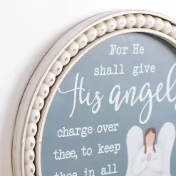 Kirklands Home Blue Angel Psalm Framed Wall Plaque Best