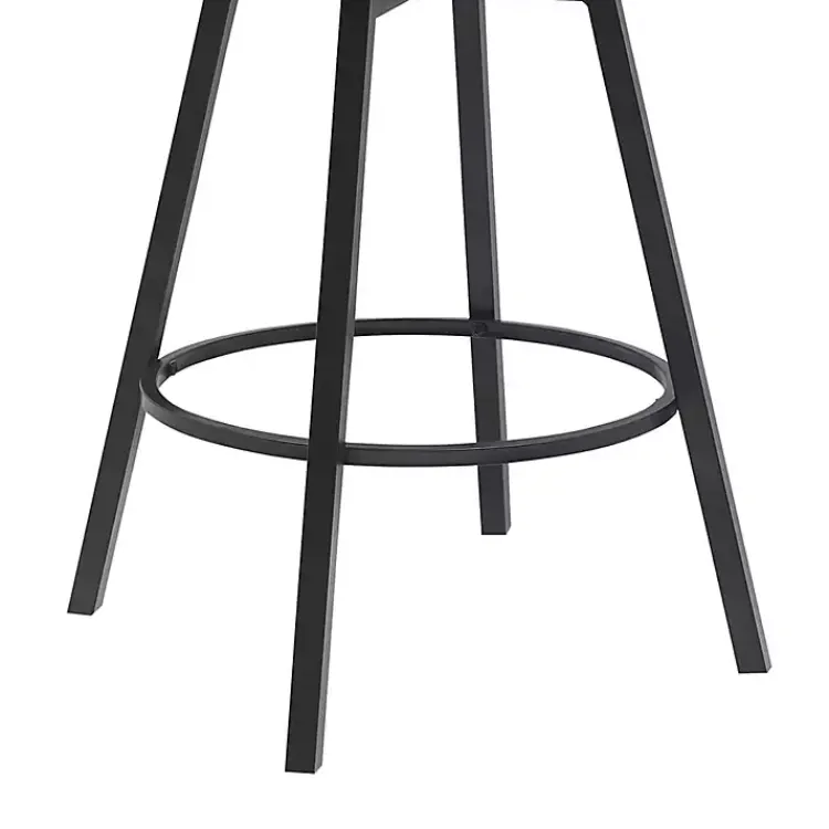 Kirklands Home Athena Swivel Counter Stool Blue Outlet