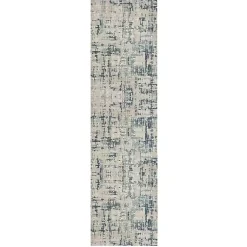 Kirklands Home Blue Avalon Abstract Pattern Area Rug, 3x8 Hot