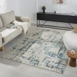 Kirklands Home Blue Avalon Abstract Pattern Area Rug, 4x6 Online