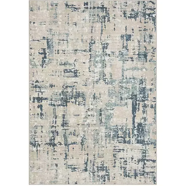 Kirklands Home Blue Avalon Abstract Pattern Area Rug, 5x8 Sale