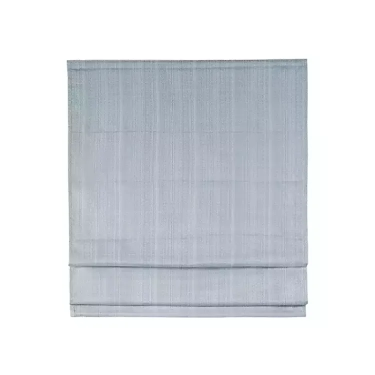 Kirklands Home Basketweave Cordless Roman Shade, 27 in. Blue Hot