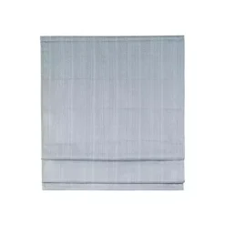 Kirklands Home Basketweave Cordless Roman Shade, 31 in. Blue Sale