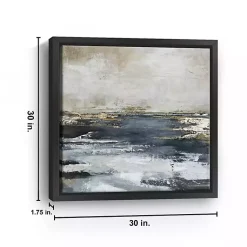 Kirklands Home Blue Bay Framed Canvas Art Print, 30x30 in. New