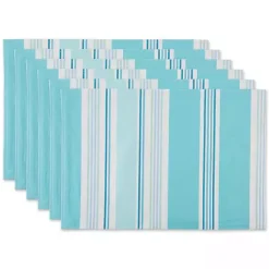 Kirklands Home Blue Beach House Stripe Placemats, Set of 6 Best