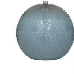 Kirklands Home Blue Beaded Globe Table Lamp Gray Clearance