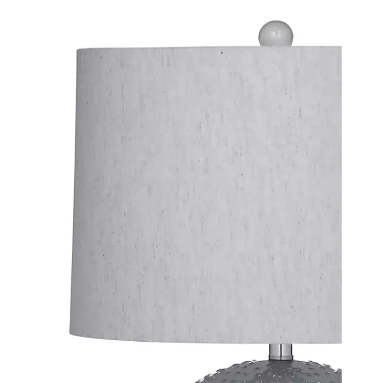 Kirklands Home Blue Beaded Globe Table Lamp Gray Clearance