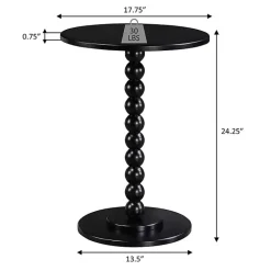 Kirklands Home Beaded Spindle Accent Table Blue Hot