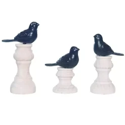 Statues & Figurines>Kirklands Home Bird Figurines, Set of 3 Blue