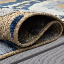 Kirklands Home Blue Bliss Bay Outdoor Area Rug, 6x9 Sale