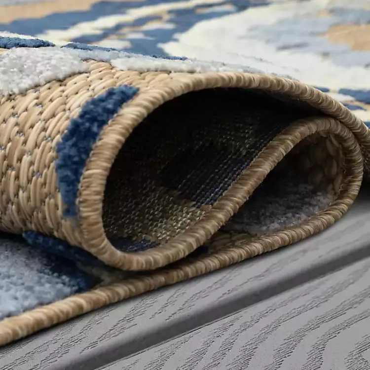 Kirklands Home Blue Bliss Bay Outdoor Area Rug, 6x9 Sale