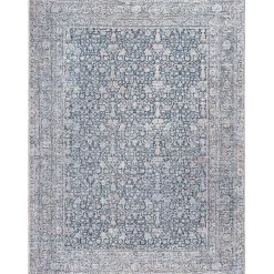 Kirklands Home Boho Lorelai Washable Area Rug, 8x12 Blue New