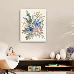 Kirklands Home Blue Botanical Blend Canvas Art Print Outlet