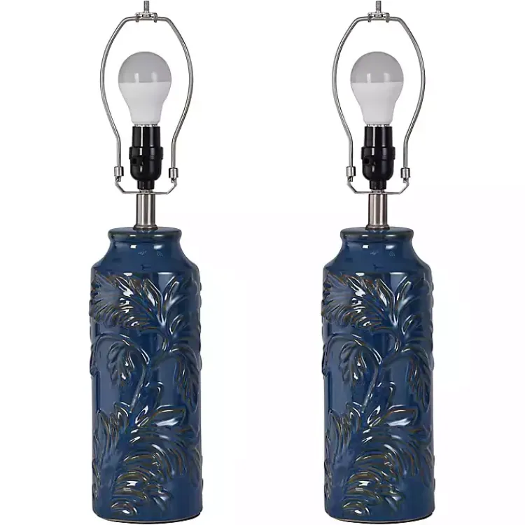 Kirklands Home Blue Boical Mayfield Table Lamps, Set of 2 Tan Clearance