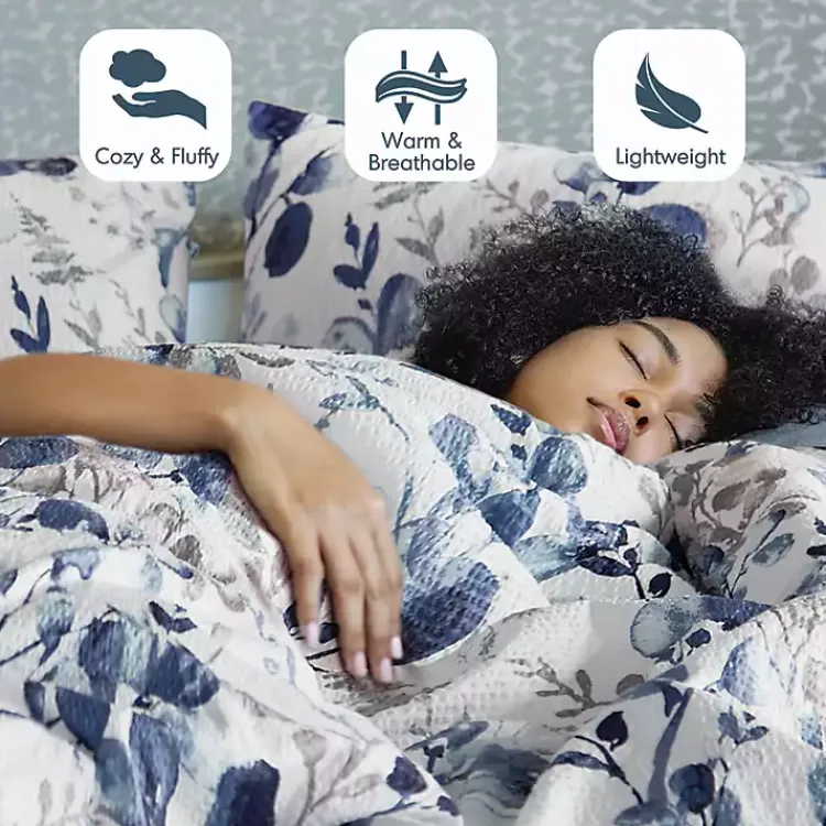 Kirklands Home Blue Botanical 3-pc. King Comforter Set Online